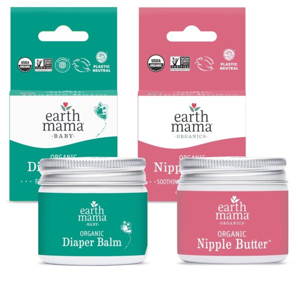 Earth Mama Organic Nipple Butter 2oz jar – USDA Certified and Lanolin-Free