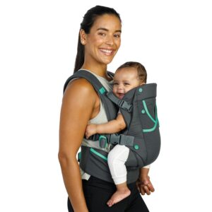 Infantino Carry On Active Baby Carrier – ergonomic multi-pocket 4-position carrier gray