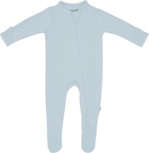 KYTE BABY Bamboo Footies, Unisex Zipper Closure Rayon Made From Bamboo, 0-24 Months - Image 2