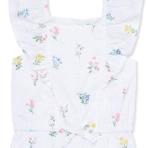 baby girls cotton woven romper set