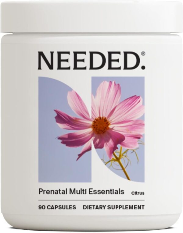 Needed Prenatal Multi Essentials prenatal vitamin capsules bottle