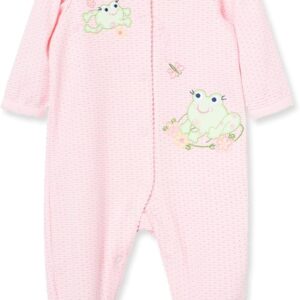Little Me Baby Girls' 100% Cotton Footie Sleeper