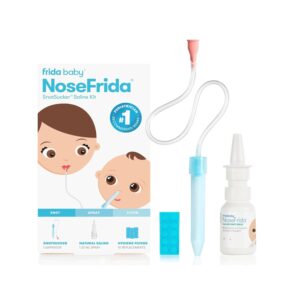 Frida Baby NoseFrida Snotsucker with 20 Disposable Filters – Nasal Aspirator for Infants