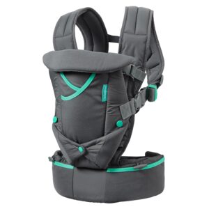 Infantino Carry On Active Baby Carrier – ergonomic multi-pocket 4-position carrier gray