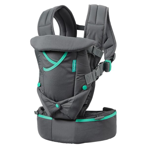 Infantino Carry On Active Baby Carrier – ergonomic multi-pocket 4-position carrier gray