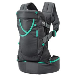 Infantino Carry On Active Baby Carrier – ergonomic multi-pocket 4-position carrier gray