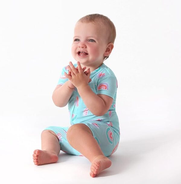 Gerber Baby Buttery Soft Eucalyptus Romper