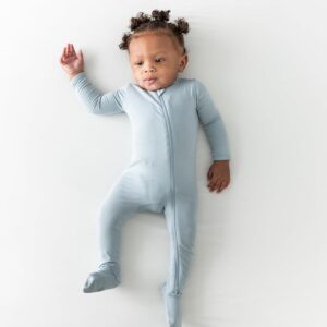 KYTE BABY Bamboo Footies, Unisex Zipper Closure Rayon Made From Bamboo, 0-24 Months - Image 3