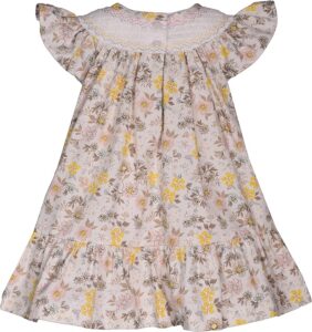 Bonnie Jean Girls Floral Smocked Dress - Image 2