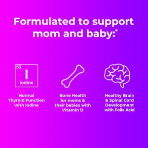 One A Day Prenatal Multivitamin Gummies bottle, 120 count, raspberry and orange flavor