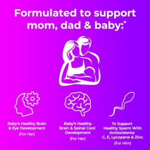 One A Day Pre-Pregnancy Multivitamin Softgels for Men and Women with bottle duo on bed