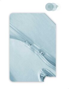 Bamboo Baby Footies Pajamas in BlueGrey – Organic Softwear