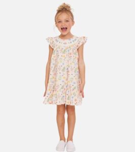 Bonnie Jean Flutter Sleeve Spring Dress - Image 4