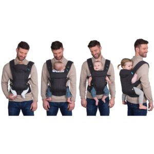 Infantino Upscale Customizable Baby Carrier black ergonomic 4-position carrier