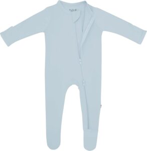 KYTE BABY Bamboo Footies, Unisex Zipper Closure Rayon Made From Bamboo, 0-24 Months - Image 6