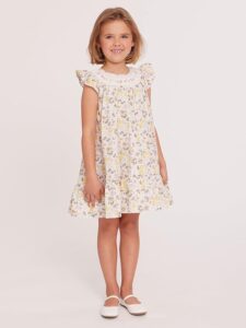 Bonnie Jean Girls Floral Smocked Dress - Image 5