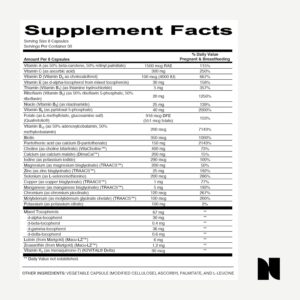 Needed Prenatal Multi Essentials prenatal vitamin capsules bottle