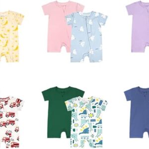 Bamboo Viscose Short Sleeve Romper