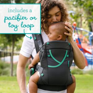 Infantino Carry On Active Baby Carrier – ergonomic multi-pocket 4-position carrier gray