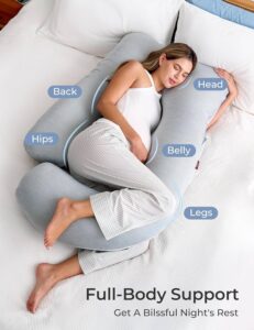 Momcozy U-Shaped Pregnancy Pillow